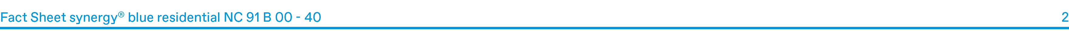 Fact Sheet synergy® blue residential NC 91 B 00 40 2