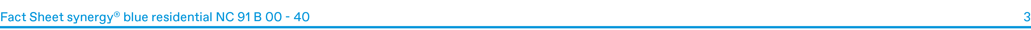 Fact Sheet synergy® blue residential NC 91 B 00 40 3